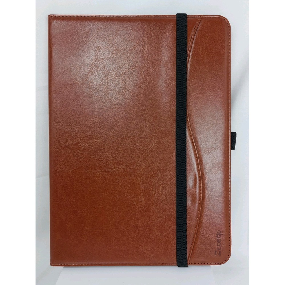 Ztotop Protective Case for iPad Or Tablet Brown Faux Leather
